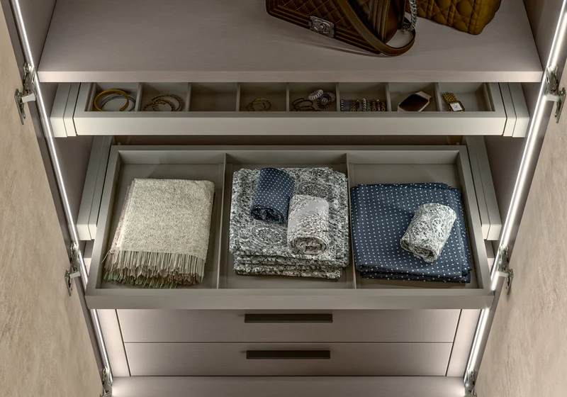 Armoire 4 portes design italien effet pierre - Dune