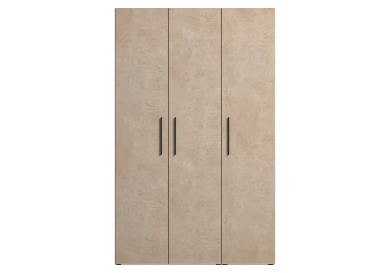 Armoire 3 portes design italien effet pierre - Dune