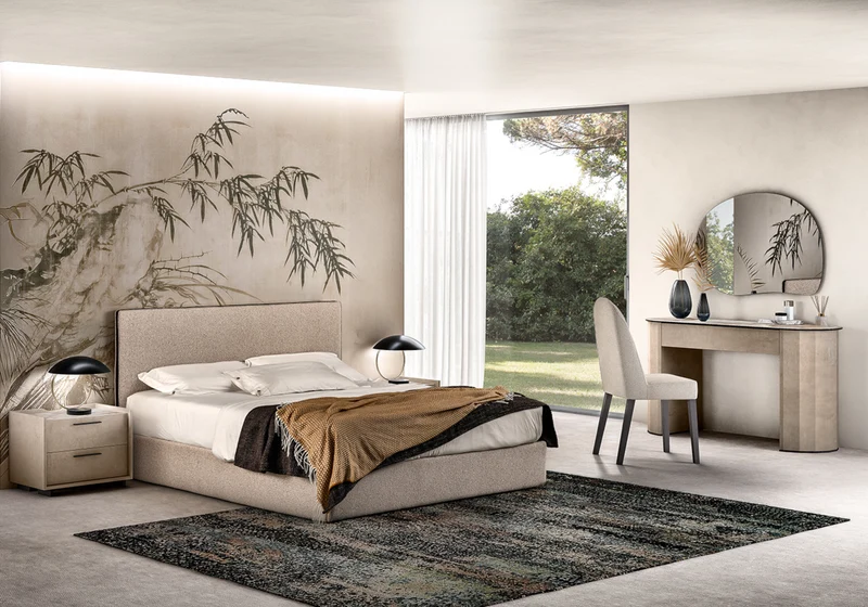 Lit tissu boucle design italien – Dune
