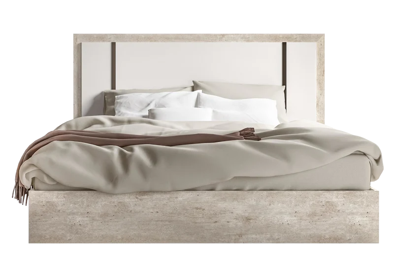 Ensemble chambre 160x200 blanc béton – Treviso