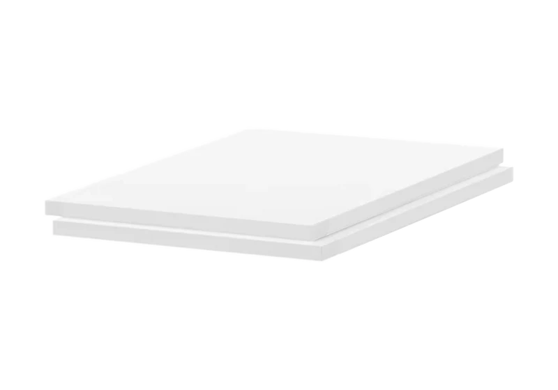 Armoire 5 portes miroir blanc béton – Treviso