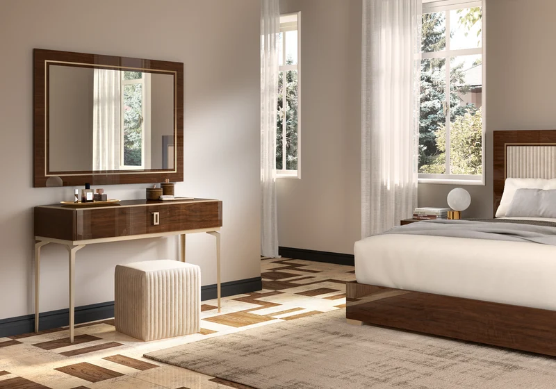 Console noyer avec tiroir – Eva