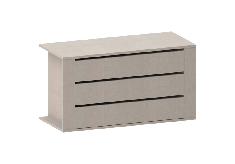 Armoire 5 portes noyer laqué – Eva