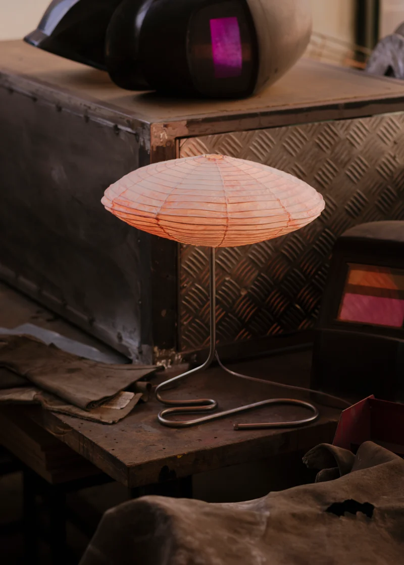 Peach Sky Stainless Steel Table Lamp