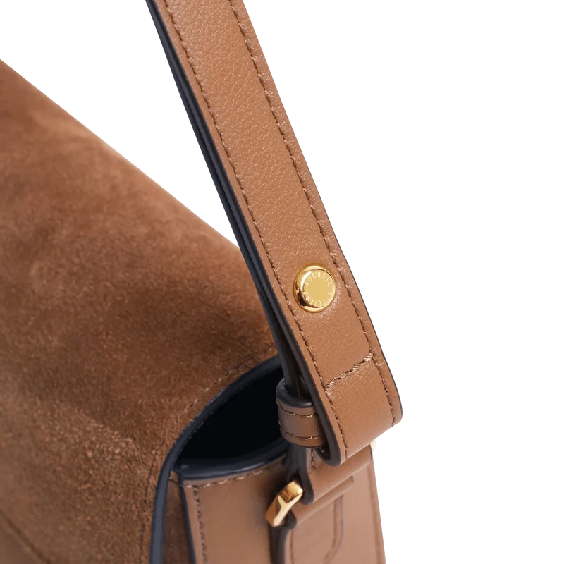 Monceau Baguette - Cuir Velours Camel