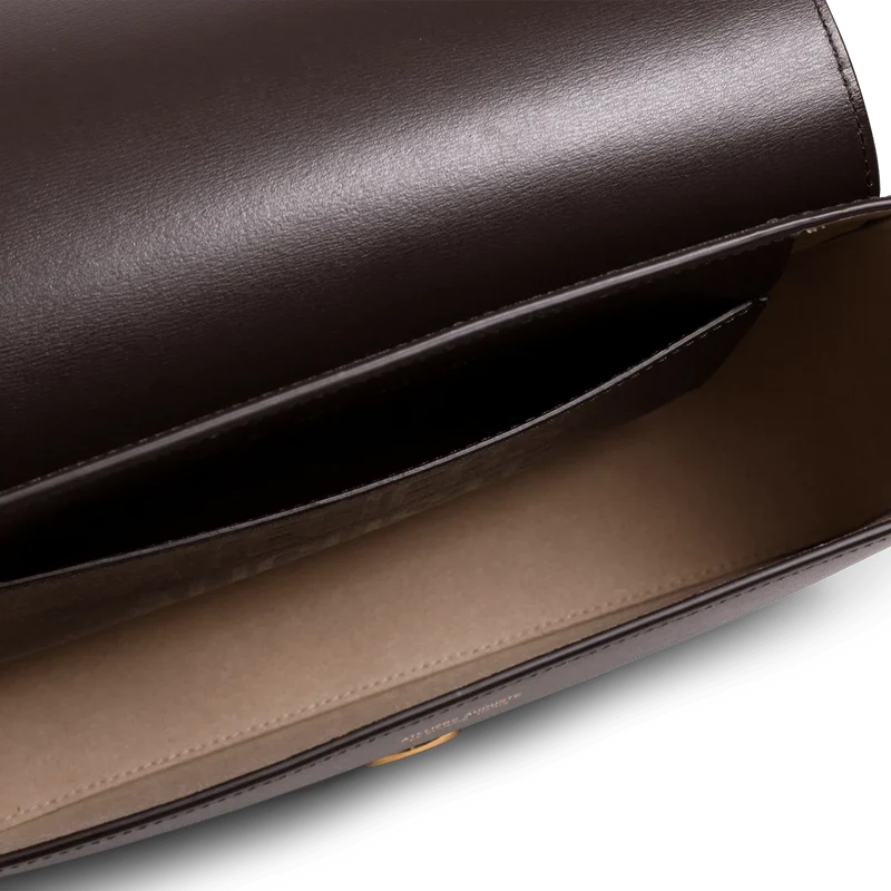 Monceau Baguette - Cuir Box Chocolat