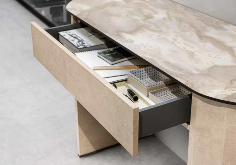 Coiffeuse design italien effet pierre – Dune