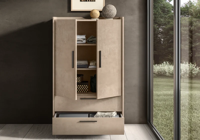 Chambre complète 160x200 avec semainier – Dune