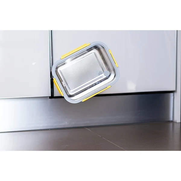 Boîte de conservation en inox rectangulaire 1780 ml compatible micro-ondes Pika