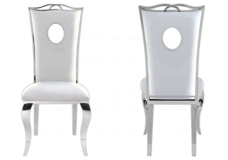 Salle à manger complète marbre noir argent – Neo