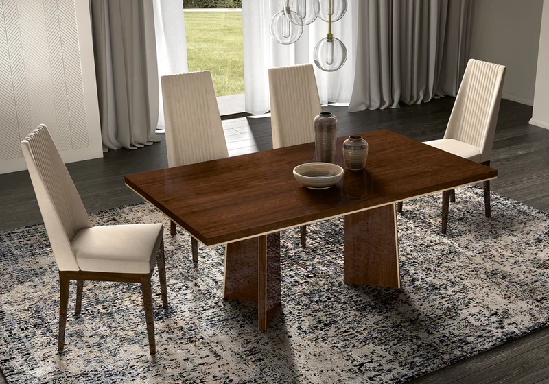 Table extensible 180–225 cm noyer – Eva