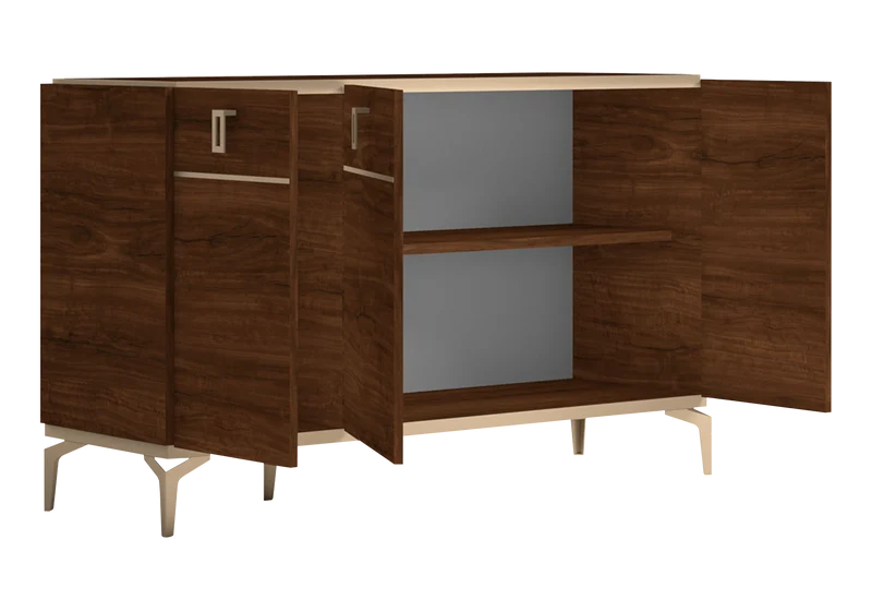 Buffet 3 portes noyer – Eva