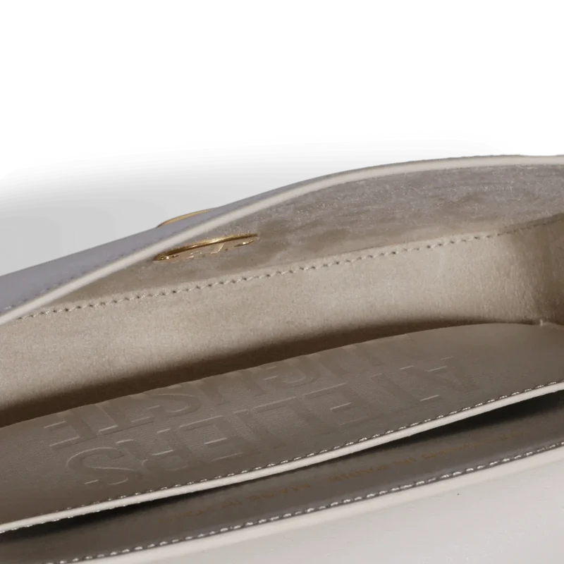 Monceau Baguette - Cuir Box Blanc Cassé