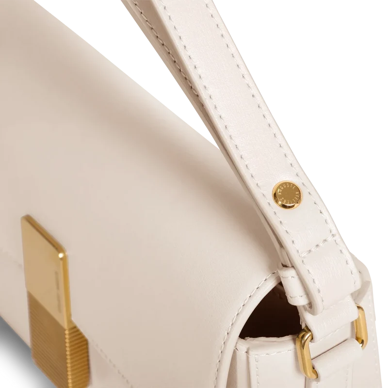 Monceau Baguette - Cuir Box Blanc Cassé