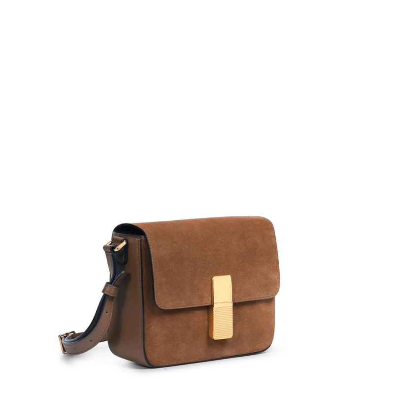 Mini Monceau - Cuir Velours Camel