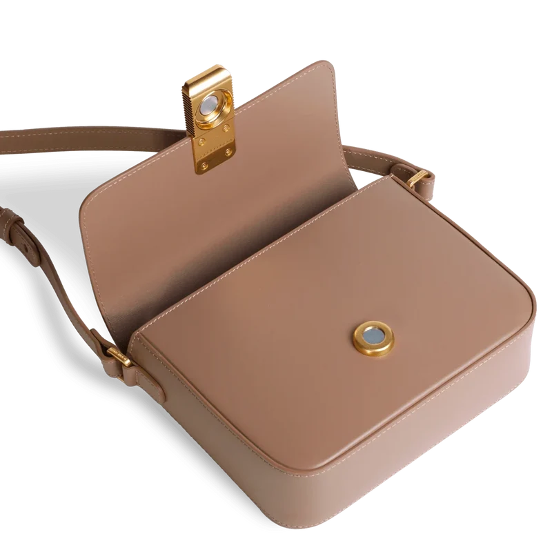 Mini Monceau - Cuir Box Taupe