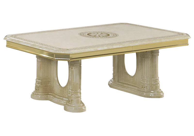 Ensemble meubles de salon baroque beige doré - CROWN