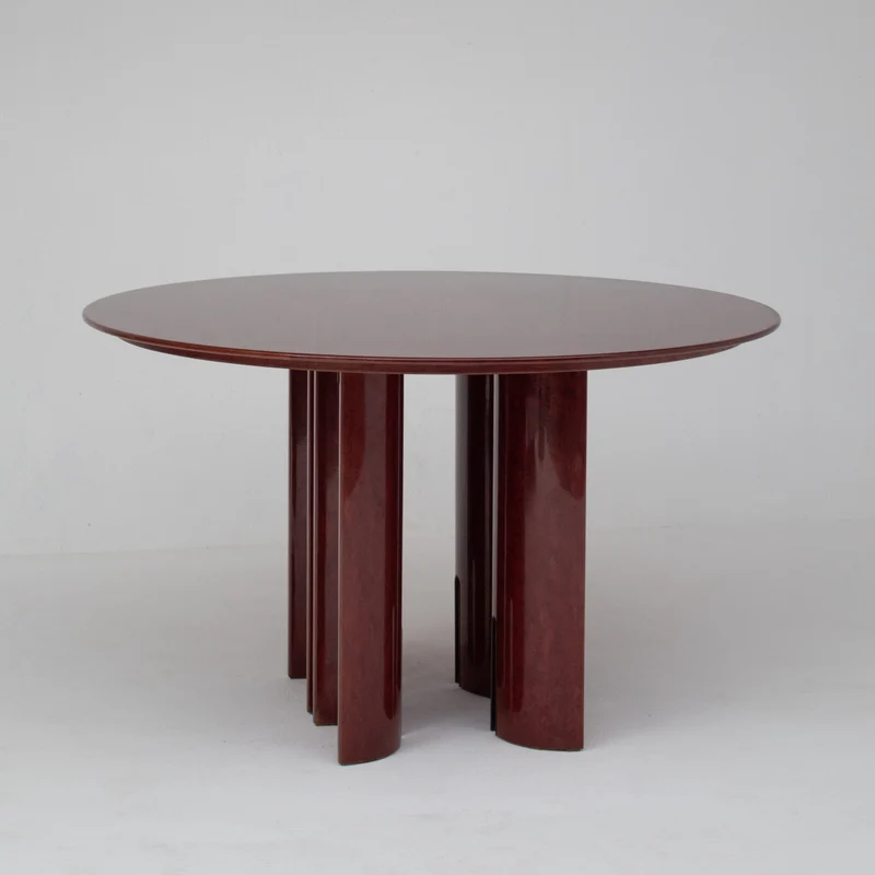 Round Dining Table by Giovanni Offredi for Saporiti Italia