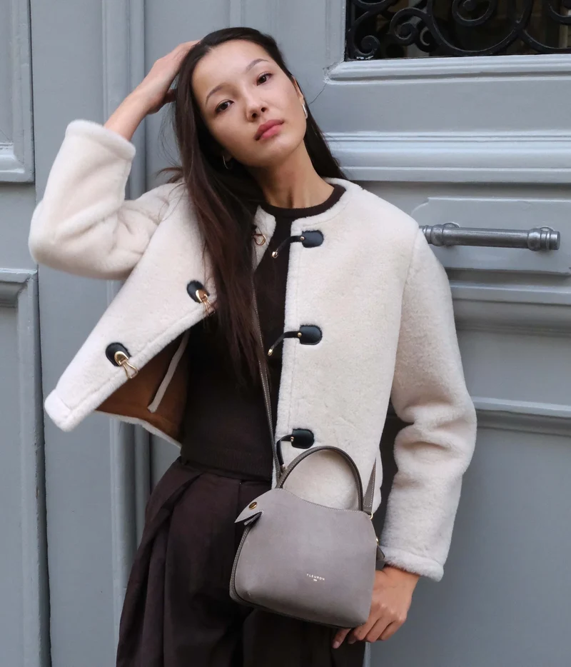 Mini Swann | Suede Taupe