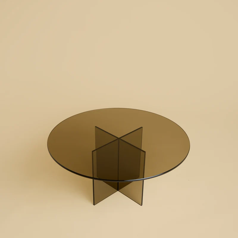 Round Glass Coffee Table - AKA Series