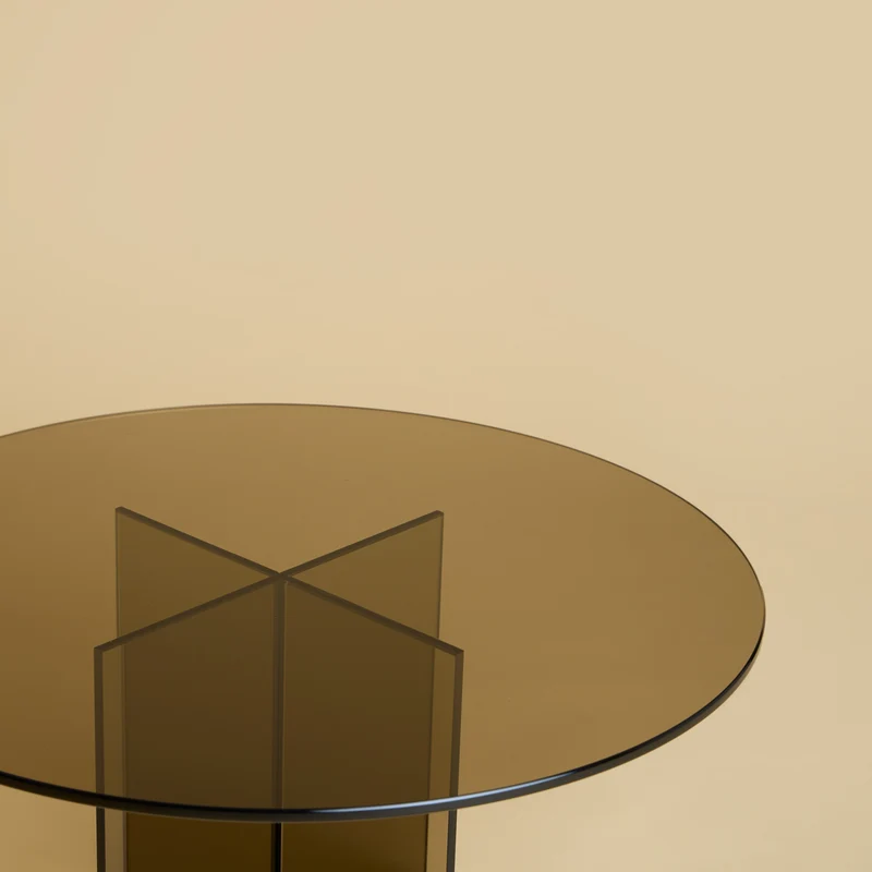 Round Glass Coffee Table - AKA Series