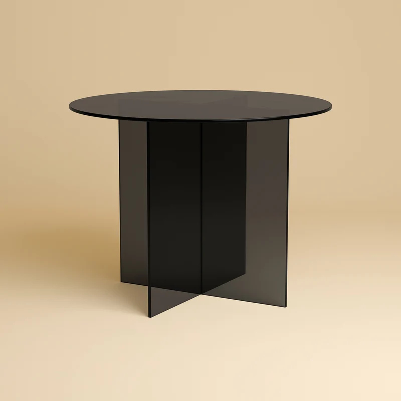Round Glass Dining Table - YURI Series