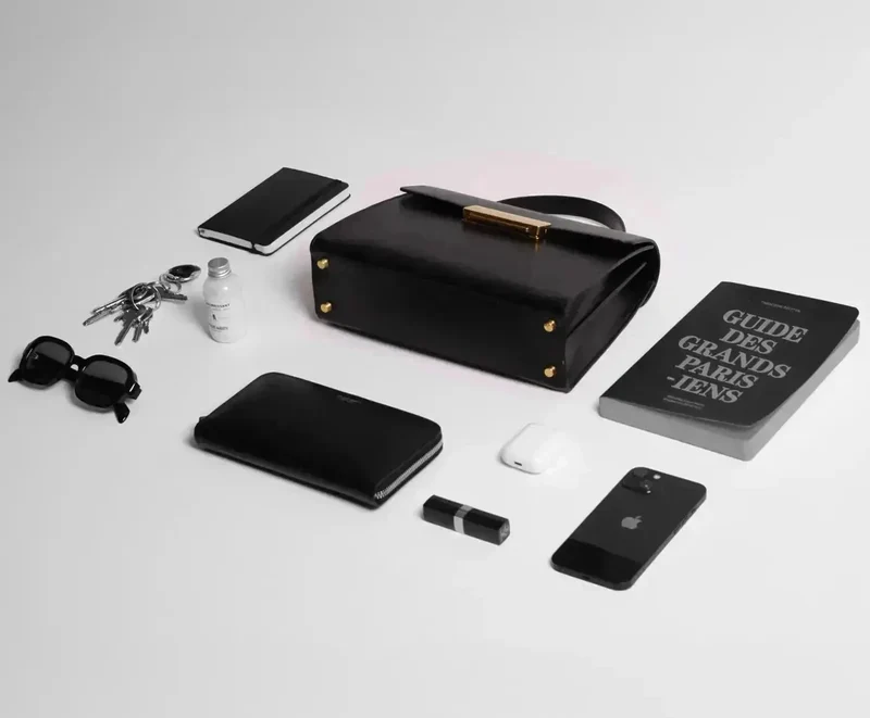 Capucine - Cuir Box Noir