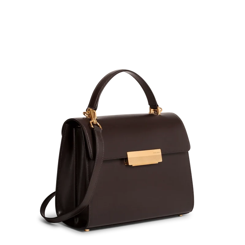 Capucine - Cuir Box Chocolat