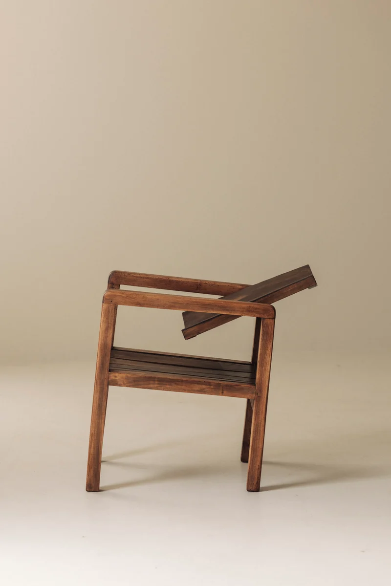 Pair of French Modernist Mahogany Armchairs, 1950s