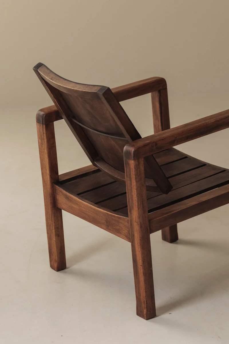 Pair of French Modernist Mahogany Armchairs, 1950s