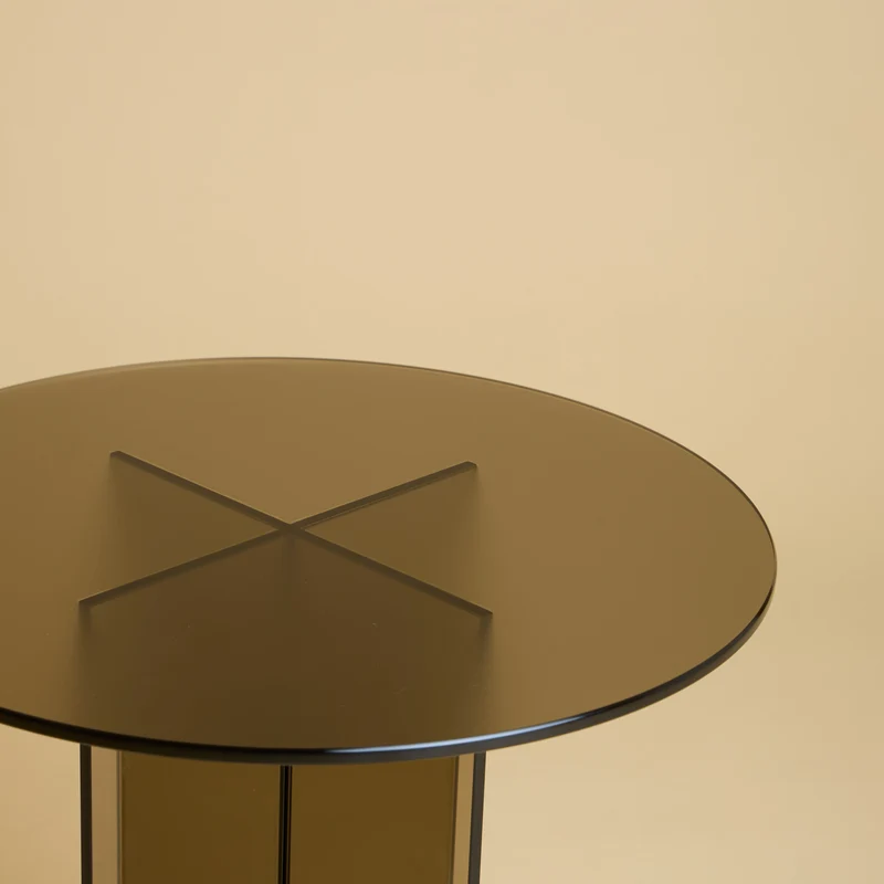 Round Glass Side Table - AMAMI Series