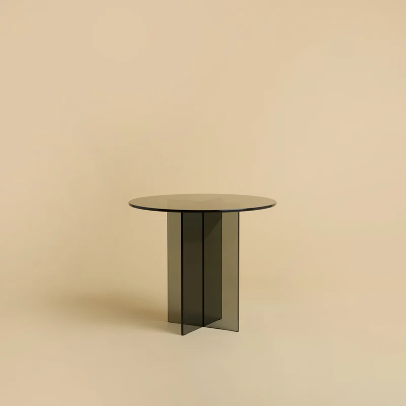 Round Glass Side Table - AMAMI Series