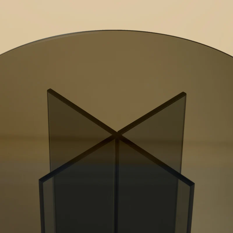 Round Glass Side Table - AMAMI Series