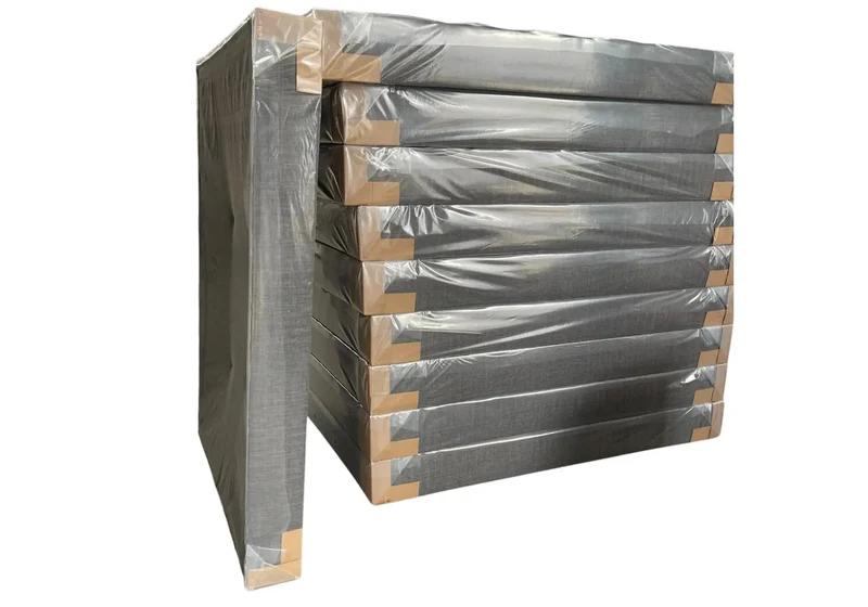 Sommier tapissé gris design 20 cm - Stely