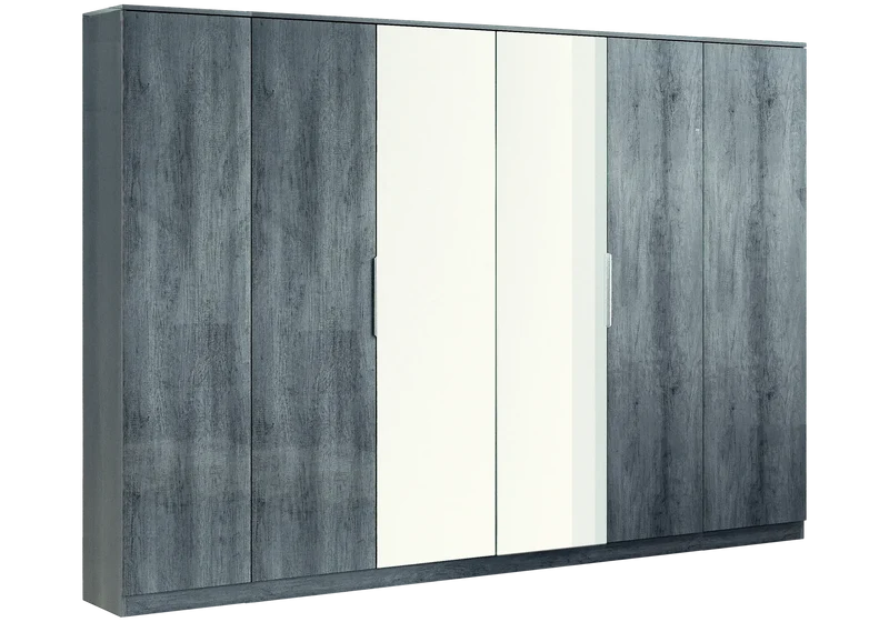 Chambre complète design bois gris foncé – LUNA