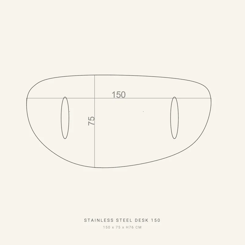 Stainless Steel Desk 150