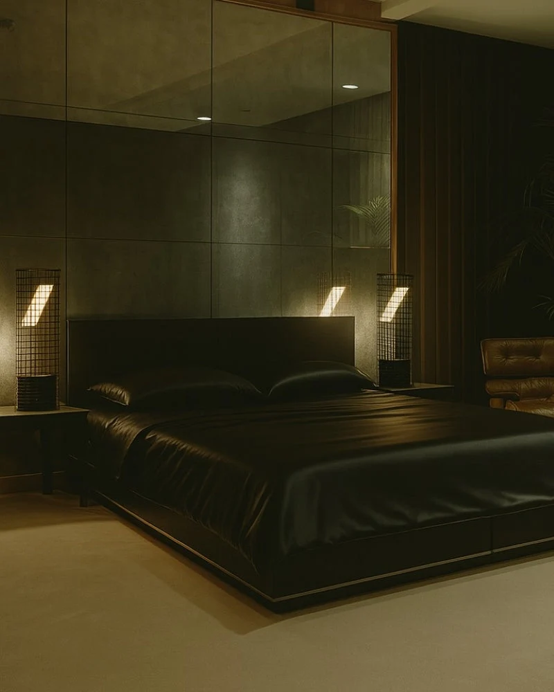 Ami Table Lamp in Steel Mesh and Glass