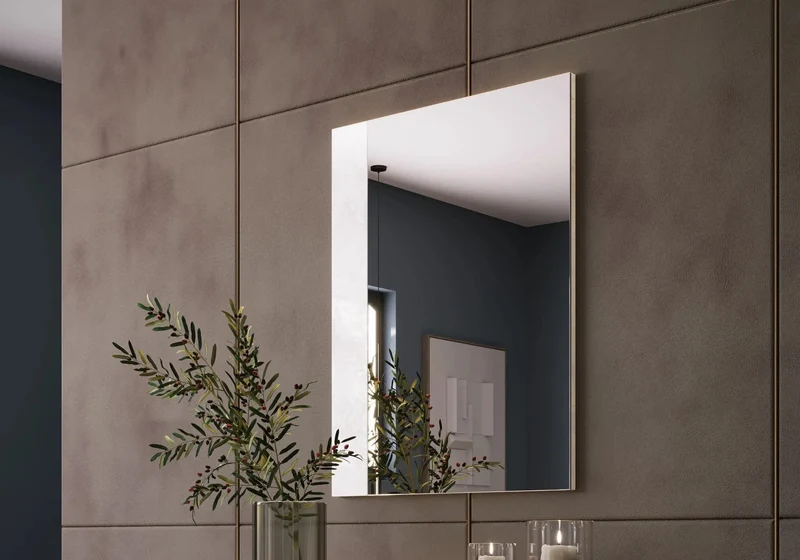 Chambre complète marbre laqué lit capitonné LED – NOEMI