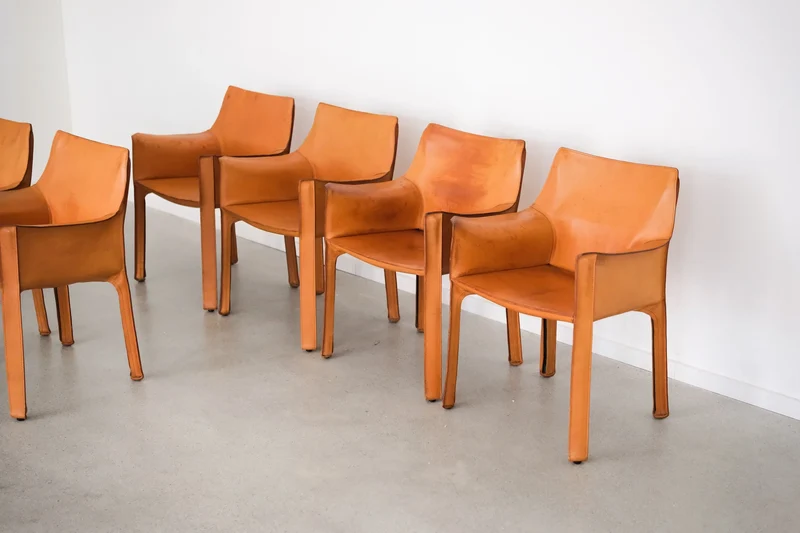 Cab 413 by Mario Bellini for Cassina — Set of 7
