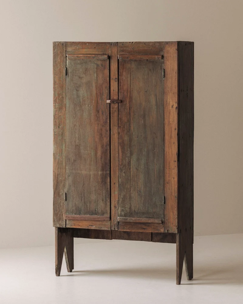 Spanish Primitive Highboard with Exceptional Patina, Late 19th Century