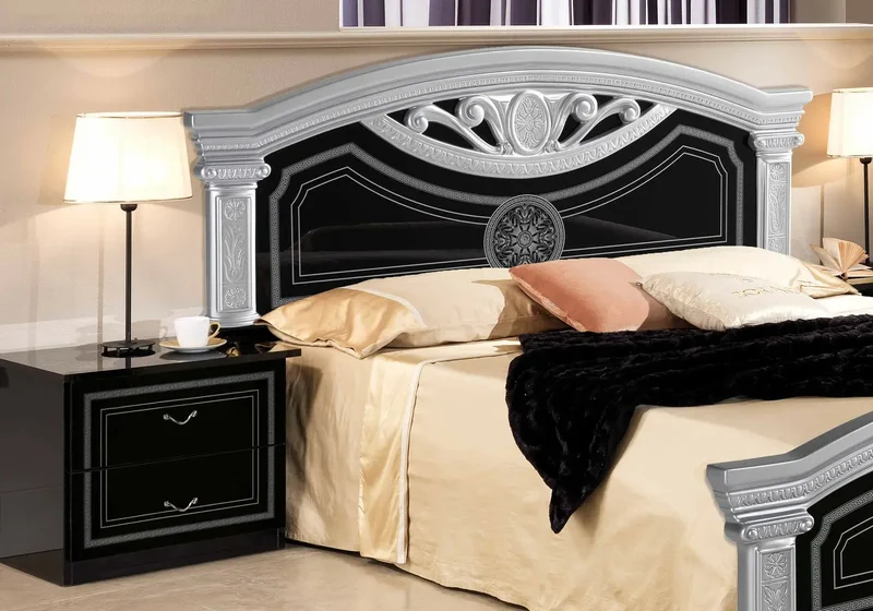 Chambre versace noir argent ROMA