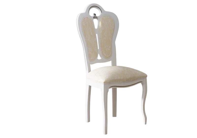 Salle à manger baroque blanc doré compacte - NOBILE