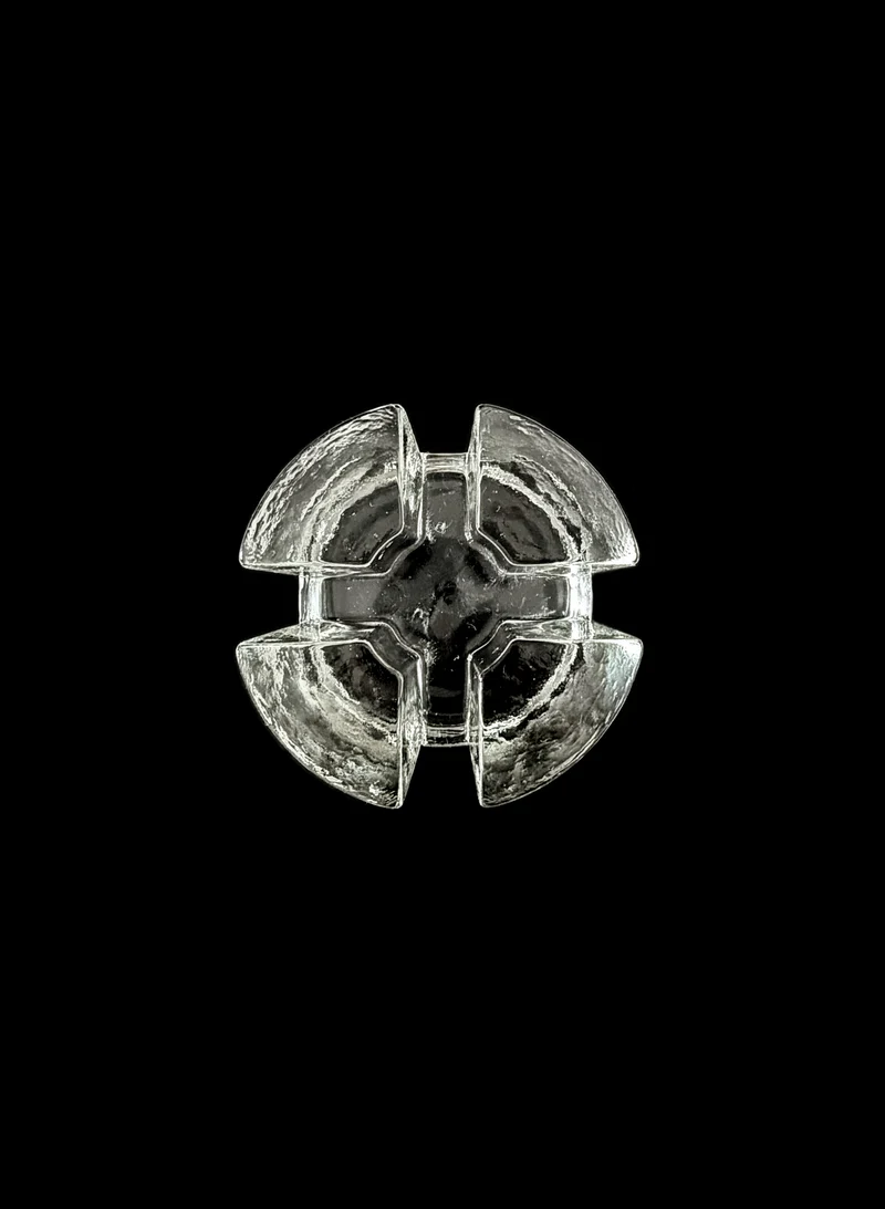 Vintage glass candle holder
