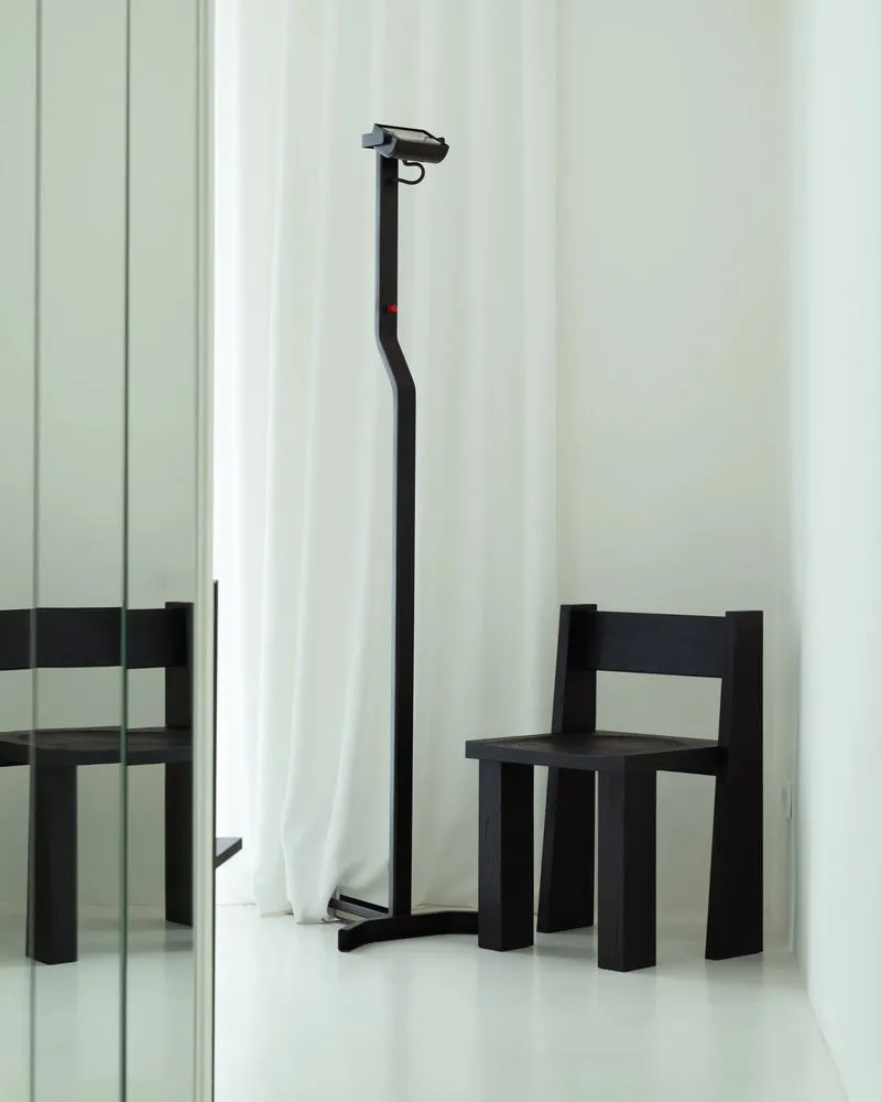 Brutalist Quadra Chair in Charred Spanish chestnut Wood