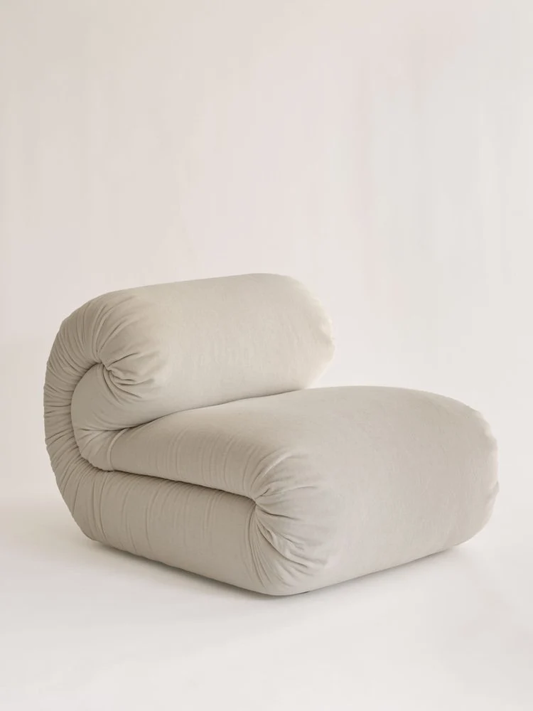 Riccio Armchair in Alpaca Velvet