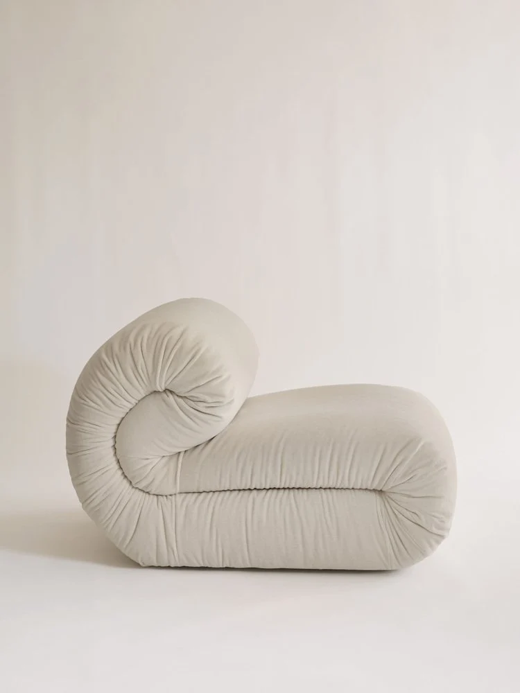 Riccio Armchair in Alpaca Velvet