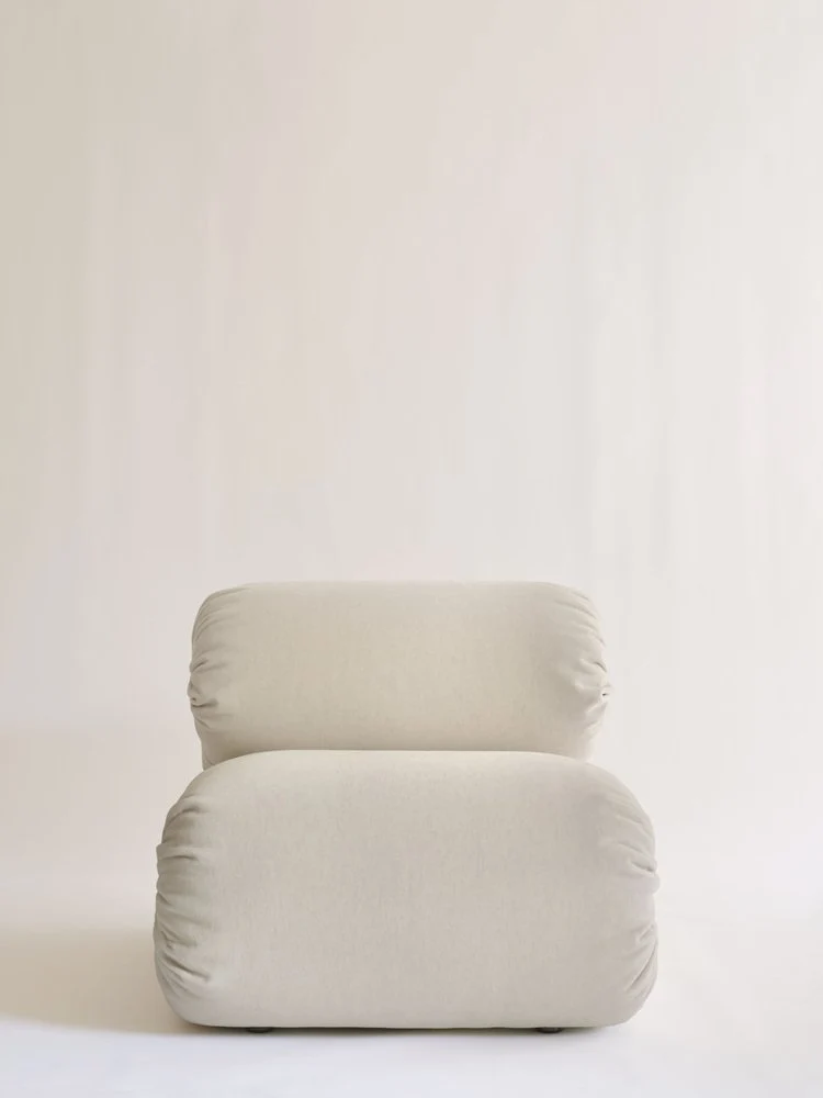 Riccio Armchair in Alpaca Velvet