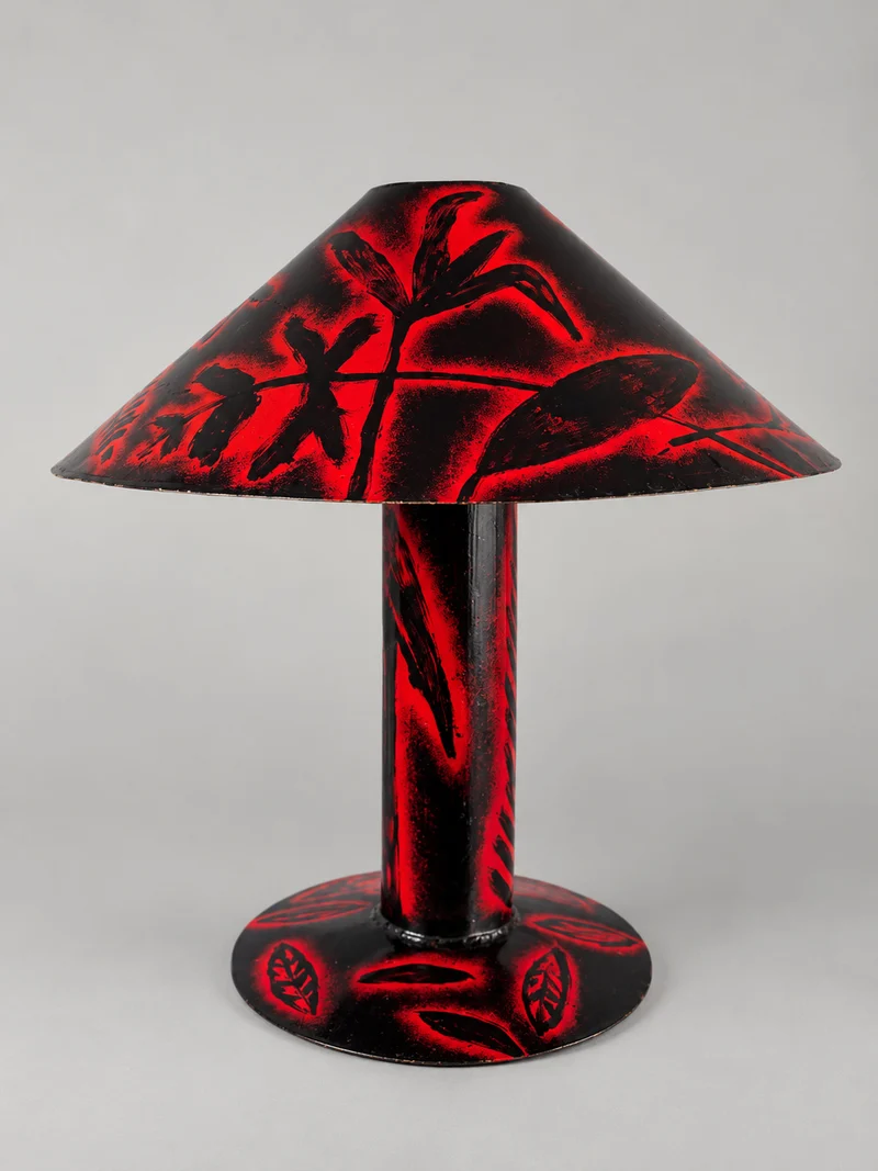 Vintage Fernando Bermejo (1949–2023) — Unique Hand-Painted Studio Table Lamp, Ex-Artist’s Atelier, Spain