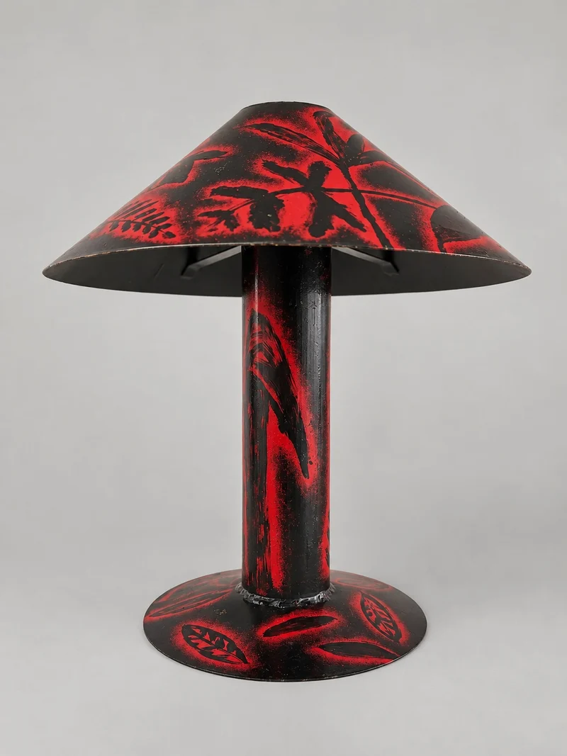 Vintage Fernando Bermejo (1949–2023) — Unique Hand-Painted Studio Table Lamp, Ex-Artist’s Atelier, Spain