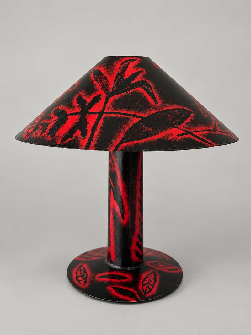 Vintage Fernando Bermejo (1949–2023) — Unique Hand-Painted Studio Table Lamp, Ex-Artist’s Atelier, Spain